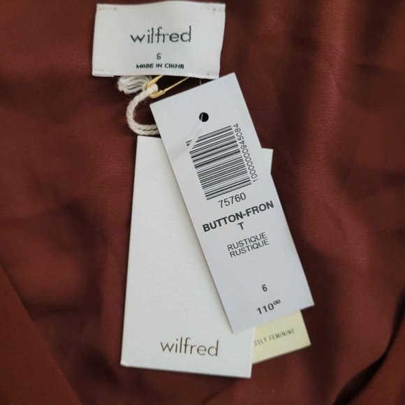 Aritzia Wilfred Button-Front Dress - Picture 3 of 4